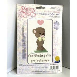 Vintage Cross Stitch Kit Precious Moments FurEver Friends Counted 131-92 5x7